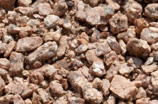 close up of decompressed granite